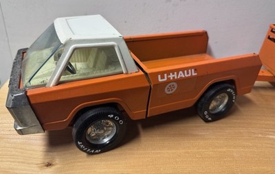 Vintage Nylint U-HAUL Multi Mover  W/ Box Truck Trailers Rare