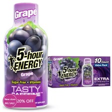 5 Hour Energy Shot Extra Strength - Grape - 1.93oz/10pk