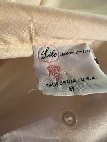 Vintage Pink Lilo Children Dress with Ruffles and Lace. Size 8 - Picture 10 of 16