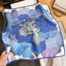 100% Mulberry Silk Women's Square Scarf 68cm