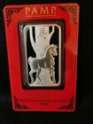 1 oz .999 Silver Bar, PAMP Suisse Lunar Series: 2014 Horse / Assay / spot