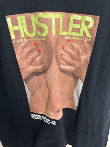 Hustler 1977 Cover Image By Reason Limited Edition Collection T Shirt Size XL - Picture 2 of 5