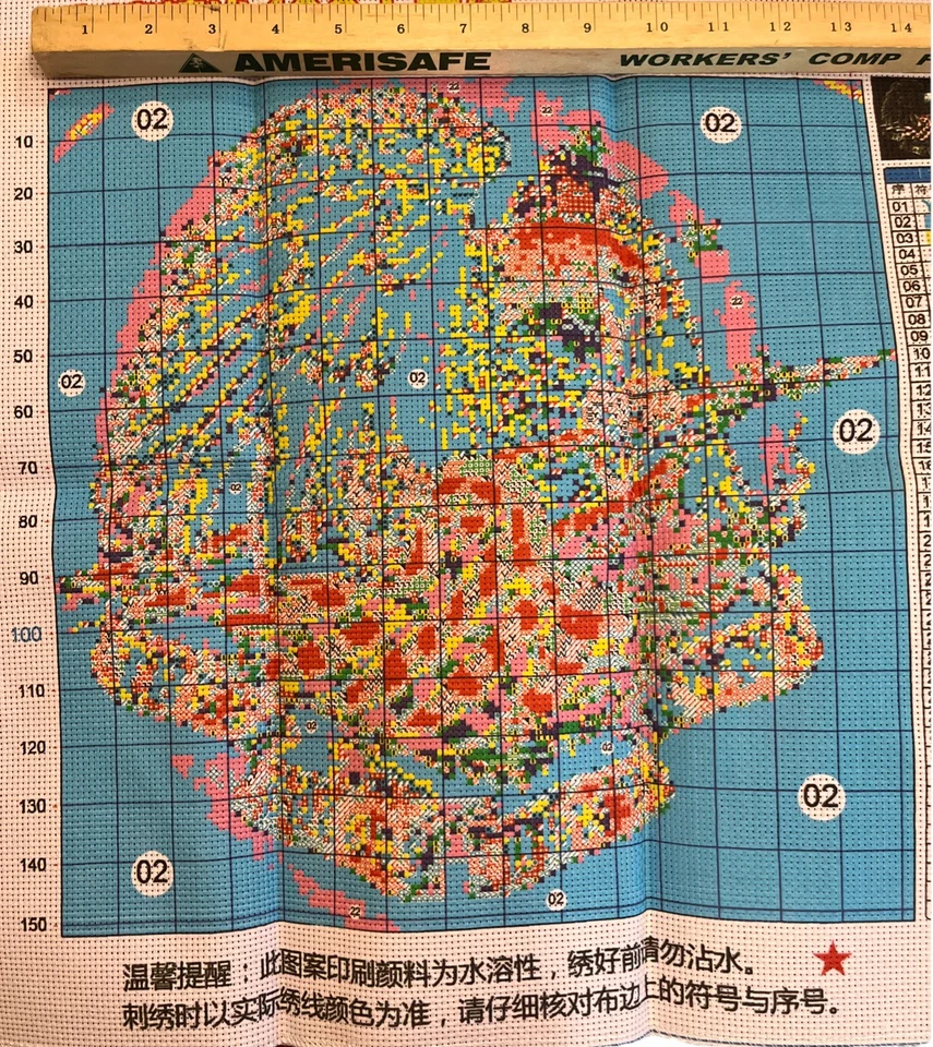 Kit de punto de cruz: estos colores no funcionan patrón nueva caja abierta Foto 2 de 4