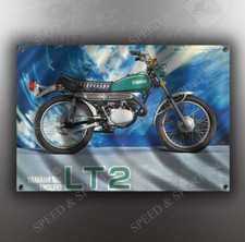 VINTAGE YAMAHA 100 LT2 MOTORCYCLE BANNER