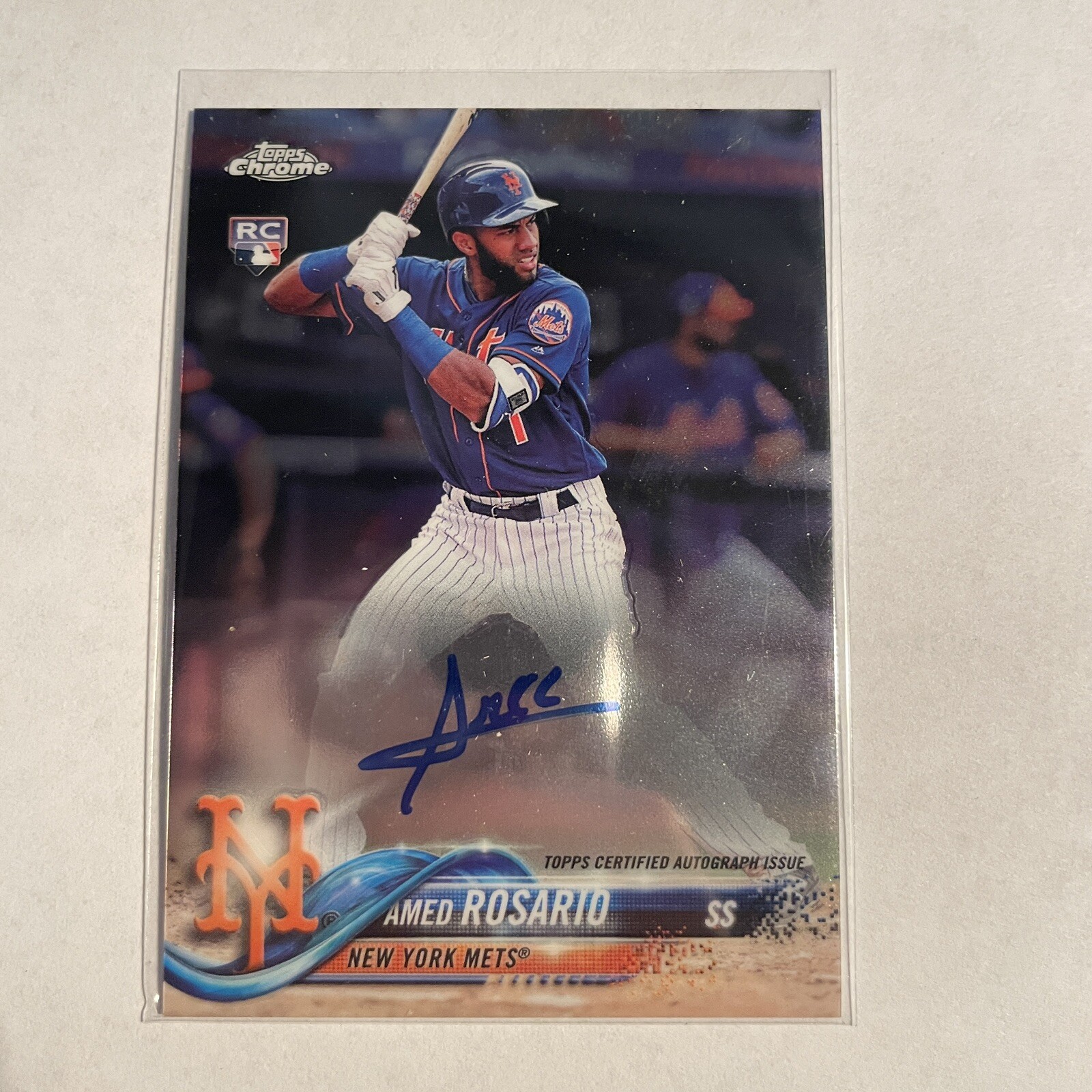 2018 Topps Chrome Rookie Auto Amed Rosario #RA-AR Rookie Auto RC