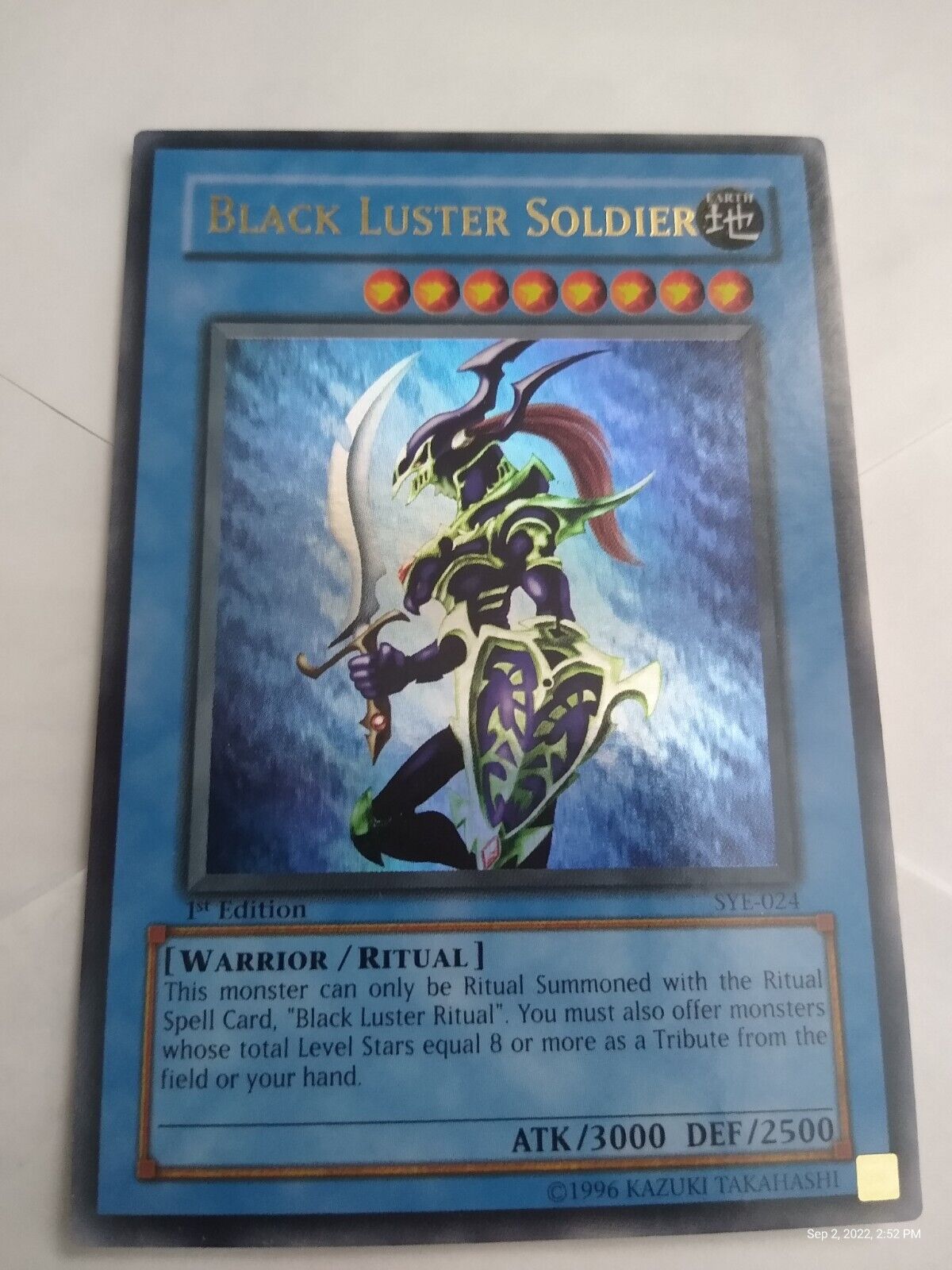 Mavin  YUGIOH! Black Luster Soldier 1st Edition SYE-024 Ultra Rare NA  English