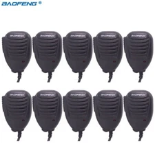 10Pcs Radio Handheld Micro Speaker Microphone for Baofeng 5R Walkie Talkie UV-5R