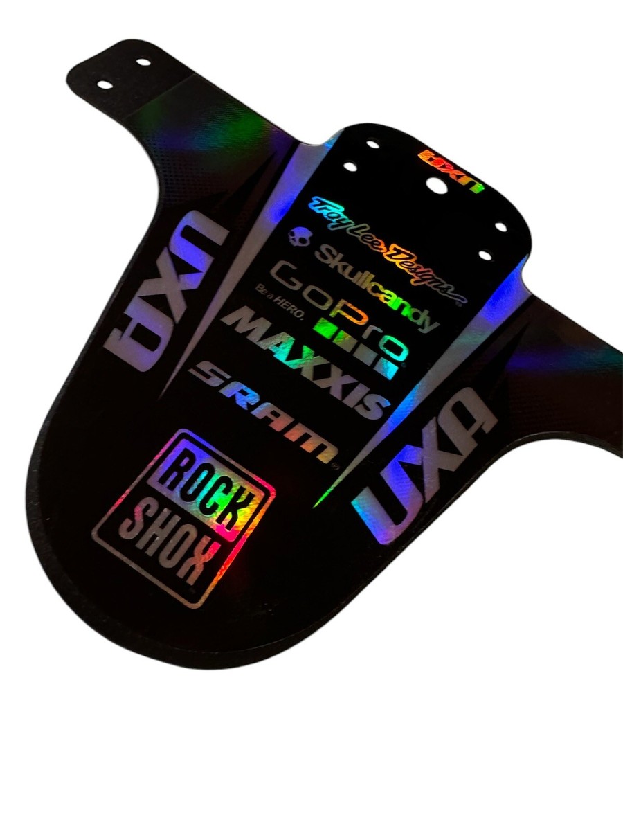Team UXA Holographic Chrome Fender MTB-Bike-Mudguard Marsh Guard