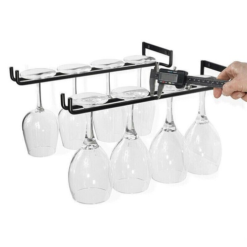 Iron Wine Glass Holder Hanging Rack Storage For Cabinet and Bar Home Decor - Picture 10 of 11