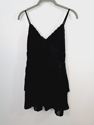wild fable ruffle tiered black mini dress Women's Ruffle Tie Back Mini A-Line Dress