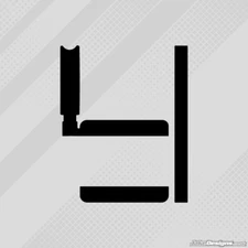 BLACK IAME X30 RADIATOR STICKER KIT - KARTING - JakeDesigns