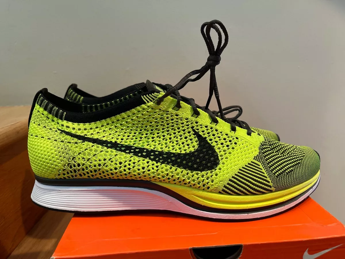 2013 Nike Flyknit Volt Neon Green White size 13 | eBay