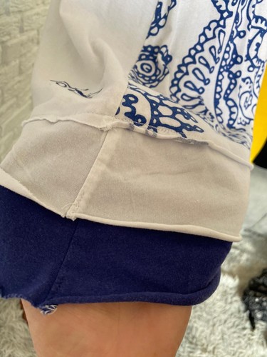 Desigual Spanien Blumendruck mehrfarbig blau weiß Kleid S - Bild 9 von 13