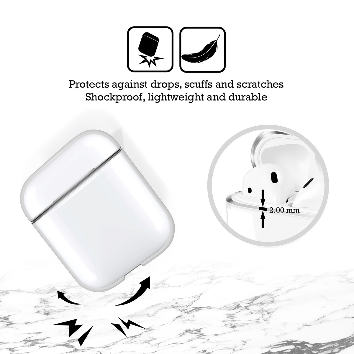 OFFICIAL THE MATRIX Key Art Clear Hard Crystal Cover Case For Airpods
