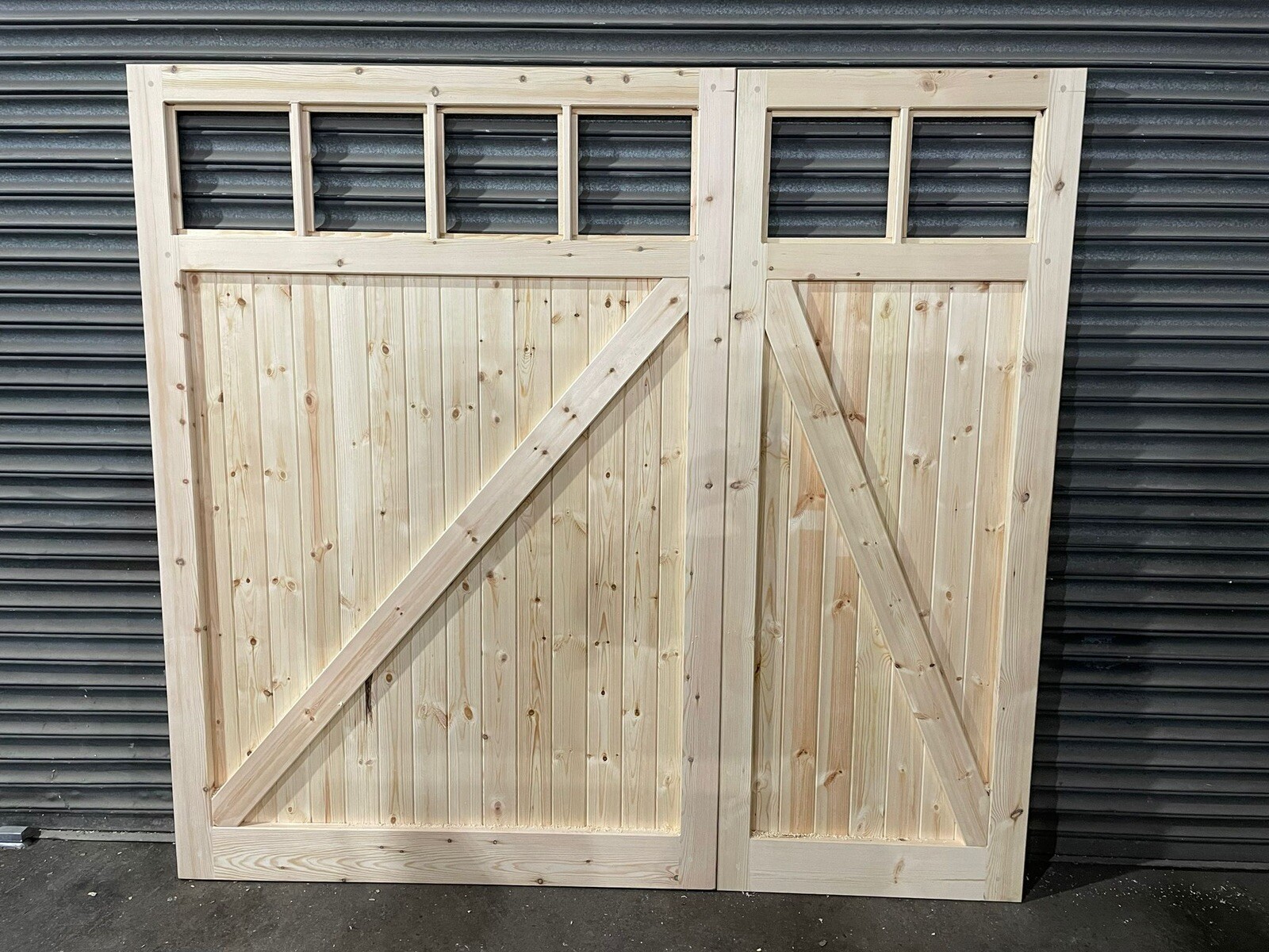 Wooden garage doors eBay