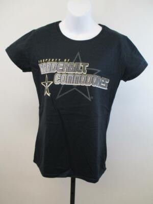 New Vanderbilt Commodores Womens Sizes M-L-XL Black Shirt
