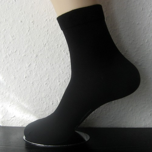 3 P. Diabetic Socks EXTREMELY WIDE for Problem Feet Vein-Friendly Black 39-42 - Picture 2 of 2