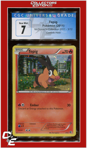 Tepig graded CGC 7 for sale on eBay