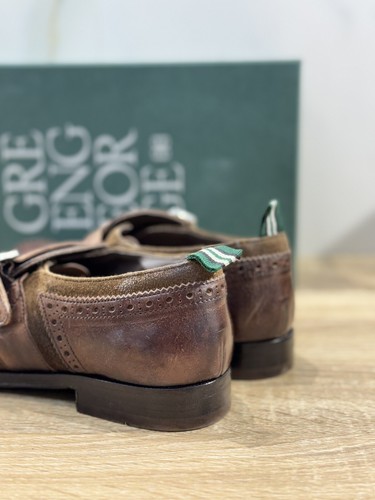 Green George Mocassino Donna Shanghai Pelle Marrone Luxury Handmade 38 - Foto 3 di 8