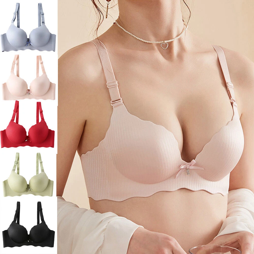 AAA ABC Cup Women Bras Push Up Bra Thick Padded Brassiere Sexy Wireless  Lingerie