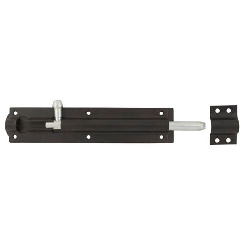 TSS Straight Tower Bolt 203mm Black (TSSTBOLT8BL)