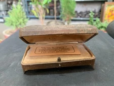 Vintage Rare Eastern Watch Company Bombay Empty Floral Embossed Metal Case Box