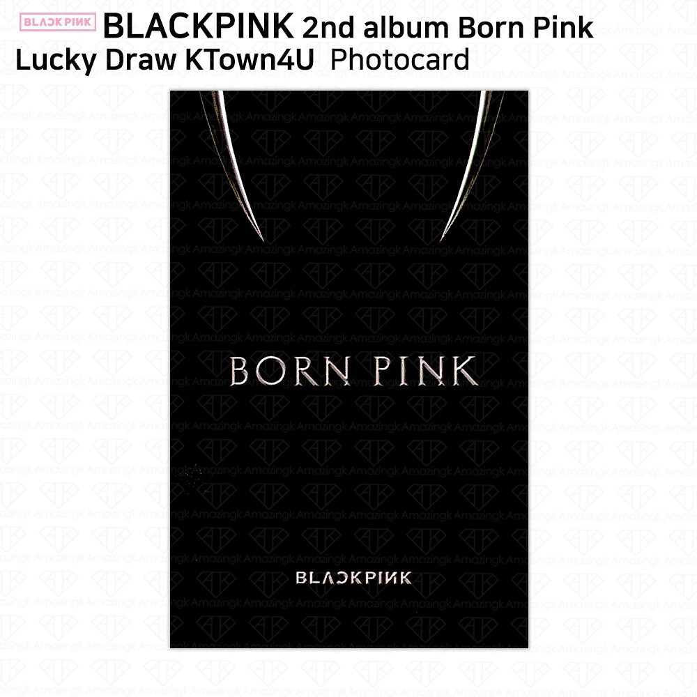 BlackPink 2nd Album Born Pink Lucky Draw Photocard Postcard