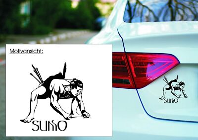 KFZ-Aufkleber: Sumo, Ringkampf, Japan, Sportmotiv - Farben- und Größenwahl