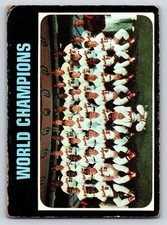 1971 Topps #1 World Champions TC Baltimore Orioles VG 14701