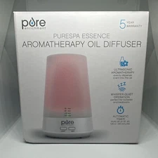 Pure Spa Essence Aromatherapy Oil Diffuser Auto Timer LED Mood Colors Light 