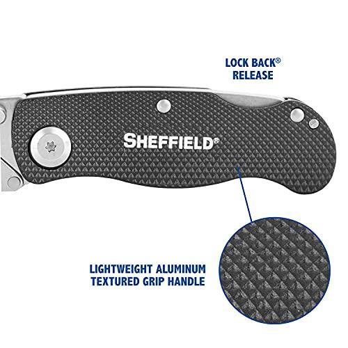 Sheffield 12613 Ultimate Lock Back Utility Knife, Folding, Box Cutter Knife, 76812126139 eBay