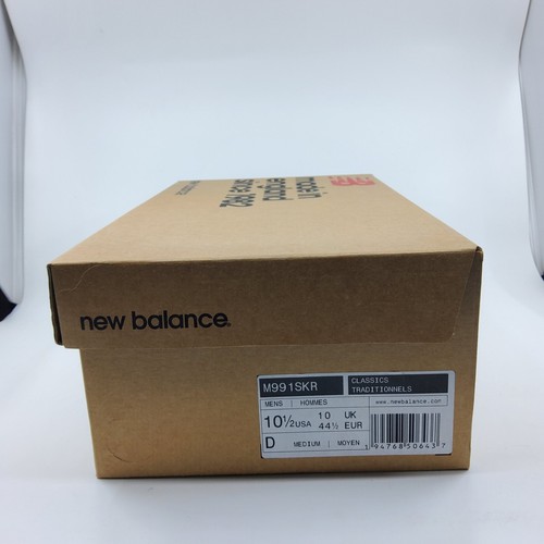 New Balance 991 M991SKR Made In England Silver/Black/Navy Men's Sz US10.5 NIB - Picture 14 of 15