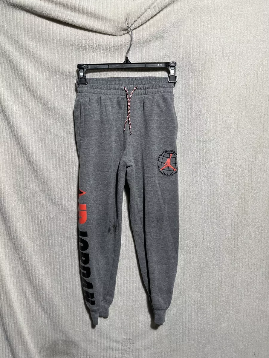Air Jordan Boys Classic Joggers Fleece Pants Size Youth Small Gray