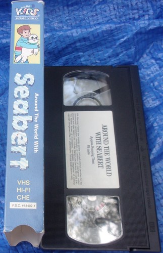 Around The World With Seabert VHS Video 1986 Animated Cartoon Celebrity Vintage - Picture 7 of 7