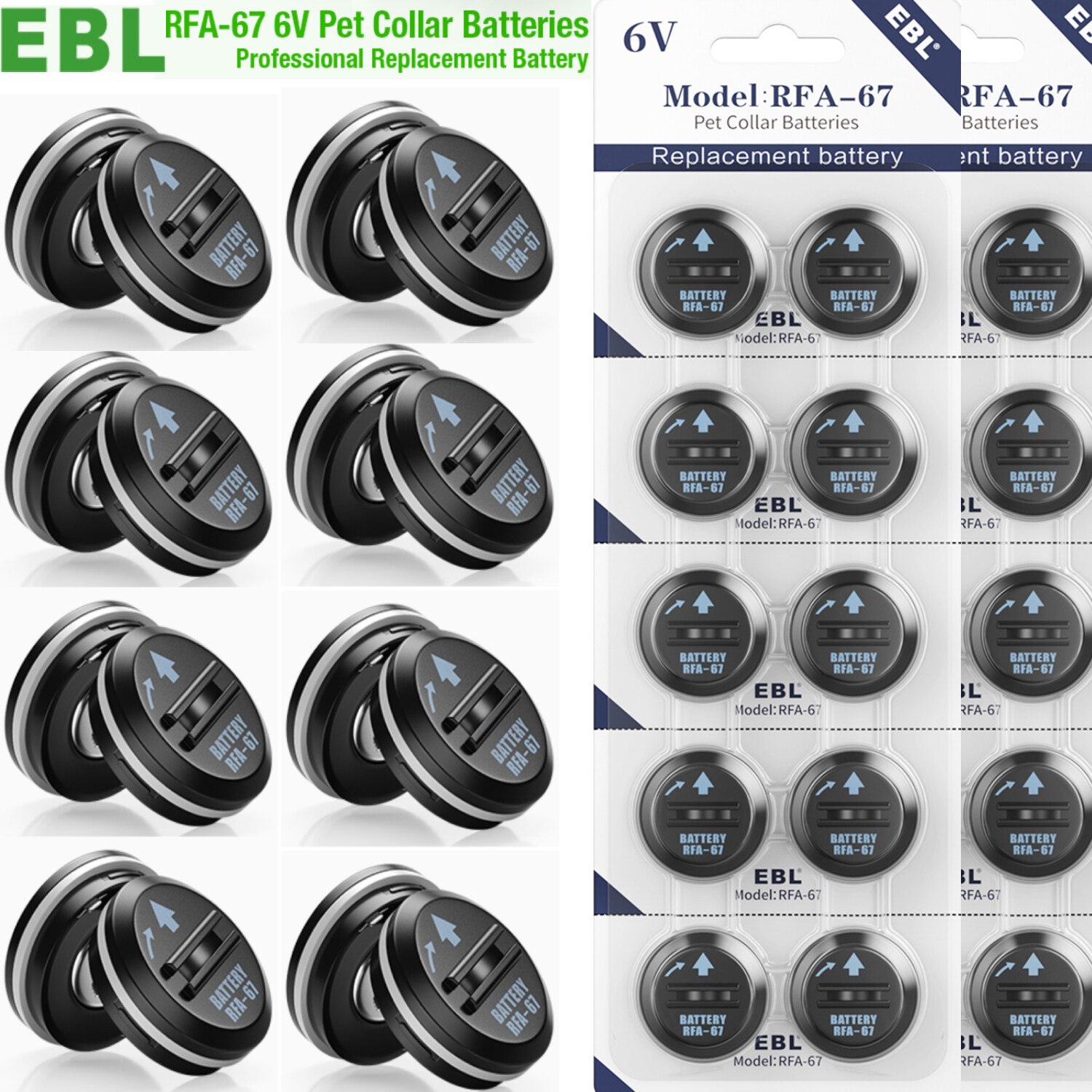 10x 6V Pet Dog Collar Replacement Battery For PetSafe PIF300 PIF275