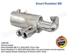 Performance Exhaust Muffler for Smart Roadster 452 Coupe BB with Racing CAT