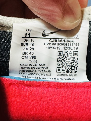 Nike Hombre Free Metcon Estilo CJ0861-060 Talla 11 Gris Negro Rosa - Imagen 9 de 9