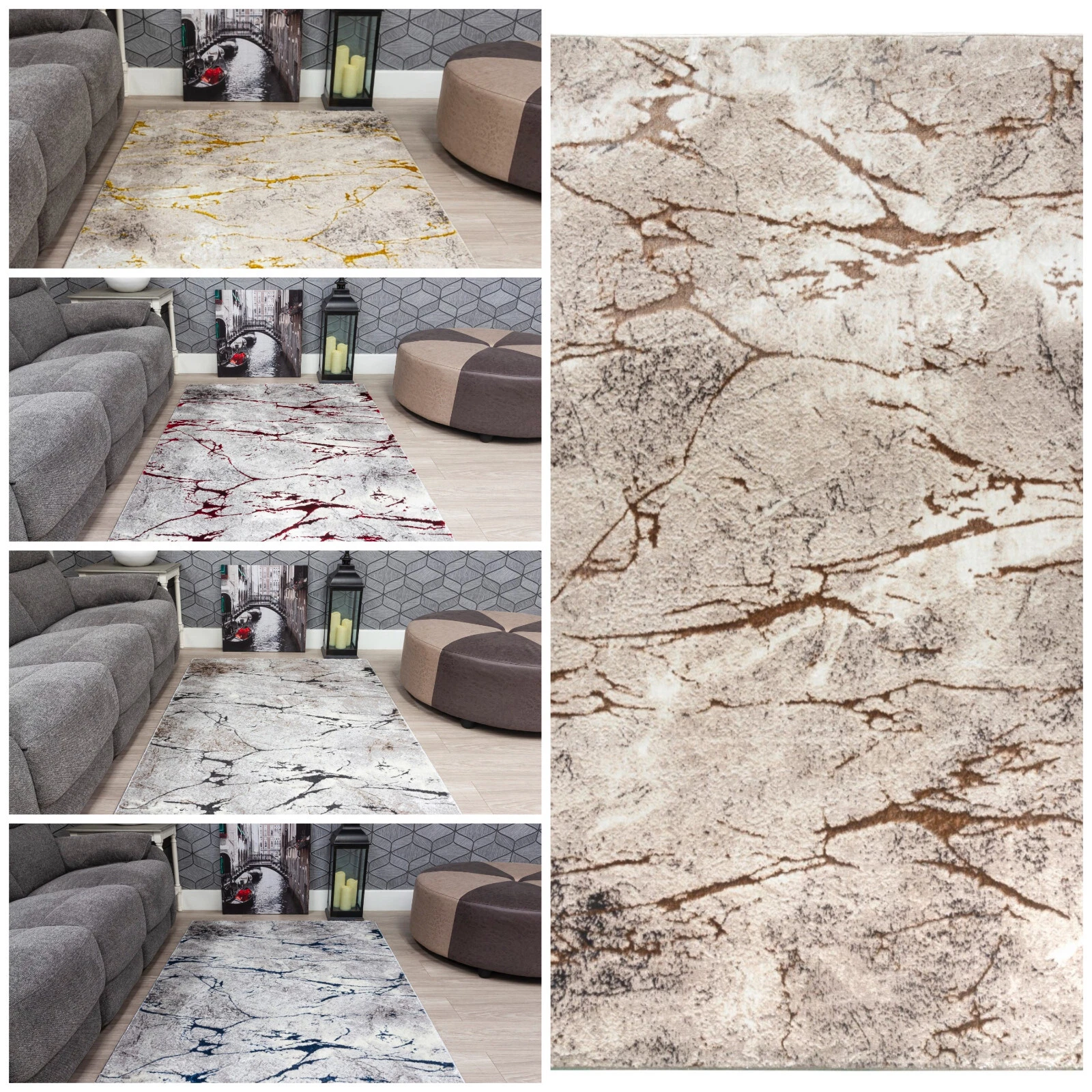 Beige Marble Effect Rugs Grey Better Quality Extra Large Living Room Lounge Rug
Opens in a new windo
