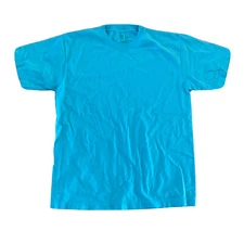 Los Angeles Apparel Garment Dyed 6.5 Heavyweight T Shirt Light Blue USA Medium