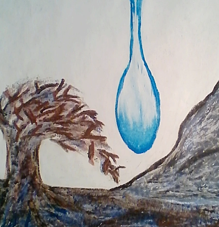 DRAWING, 'PROVIDER', OIL PASTEL, CHARCOAL,PENCIL ON SKETCH PAD,FREE SHIPPING! - Image 3 of 4