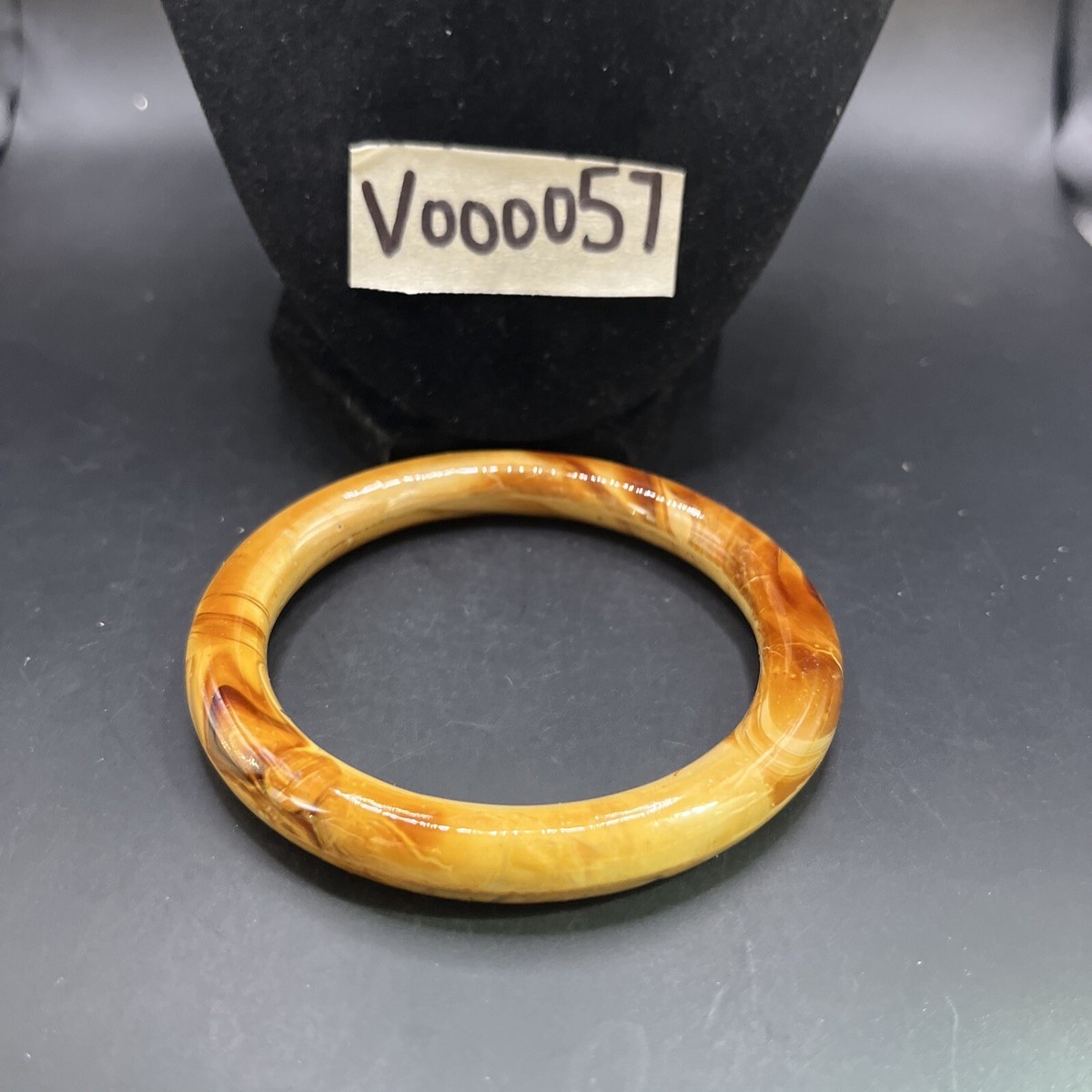 Vintage Carmal Brown Swirl Marble Glass Bangle Bracelet | eBay