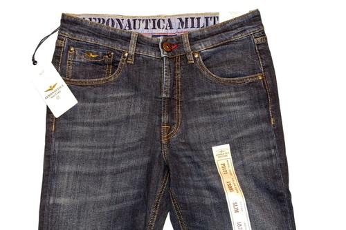 Aeronautica Militare Uomo Jeans SLIM 191PJ171CT2502 COL13091 LAVAGGIO MEDIO  SCUR | eBay
