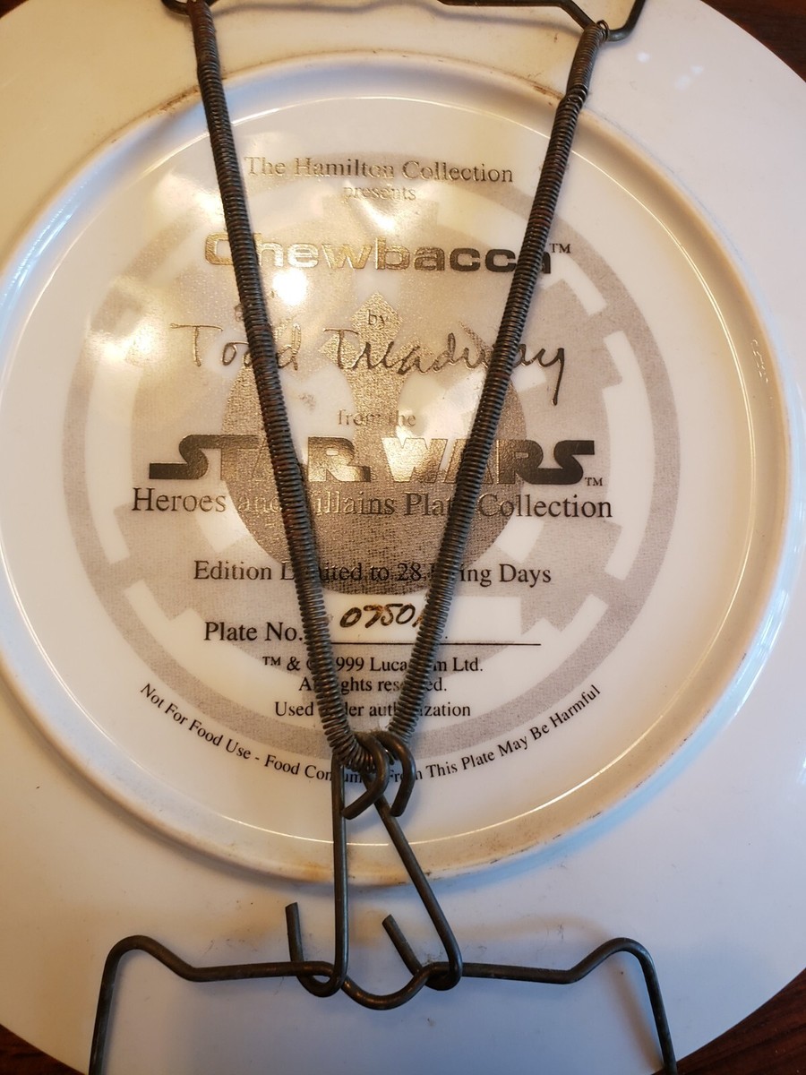 Star Wars Hamilton Collection Collector plates set of 10. VINTAGE