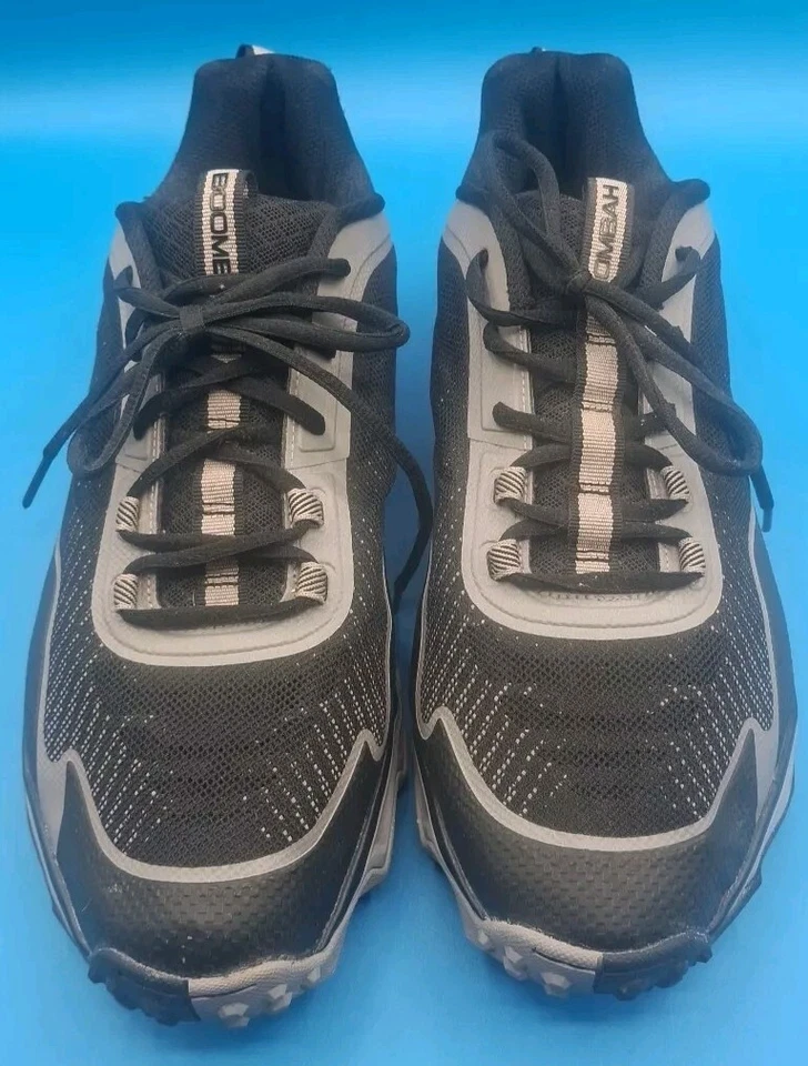 Boombah Бейсбол Софтбол Газон Обувь Черный/Серый BM17103 Мужской 14 Б/у Большой конд - Изображение 4 из 4