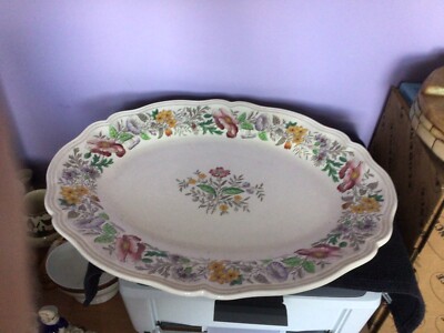 Vintage Royal Doulton sehr große Fleisch-/Geflügelschale Stratford Muster D6196