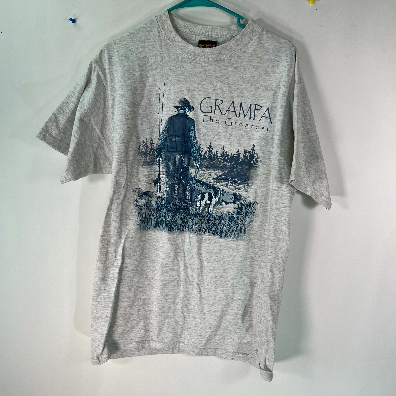 ALTRA T shirt TSI uomo nonno la più grande manica corta grigia grafica taglia large