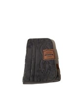 Dearfoams Faux Fur Embossed Cable Pattern Bath Rug Mat Grey, 18 x 27 - NWT