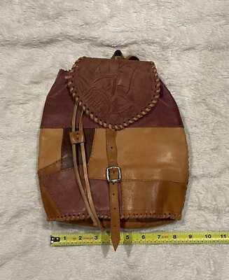 VTG JPG Tooled Leather Backpack