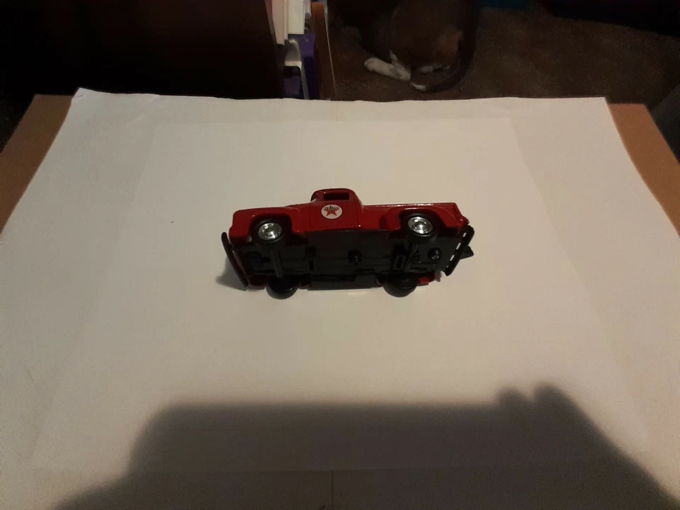 Camión publicitario Ford 100 Texaco 1956 rojo puertas fundidas a presión puerta abierta y trasera Foto 4 de 4