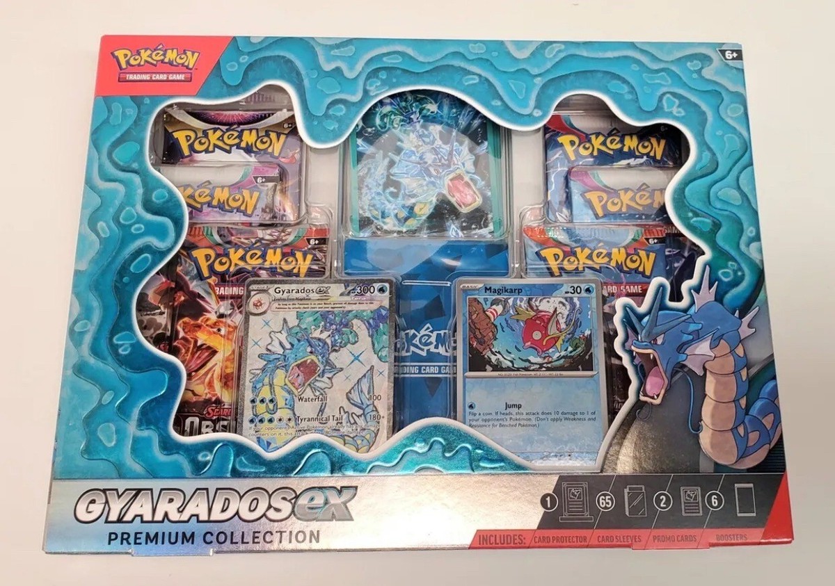 Pokemon Tcg Gyarados Ex PREMIUM COLLECTION. Factory Sealed Pokemon Tcg Gyarados Ex PREMIUM COLLECTION. Factory Sealed